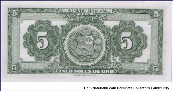 Banknote from Peru year 1968