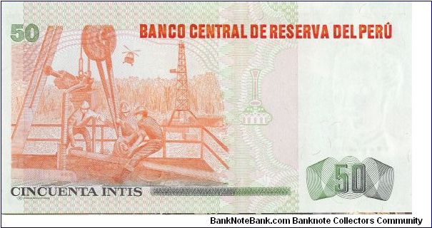 Banknote from Peru year 1987