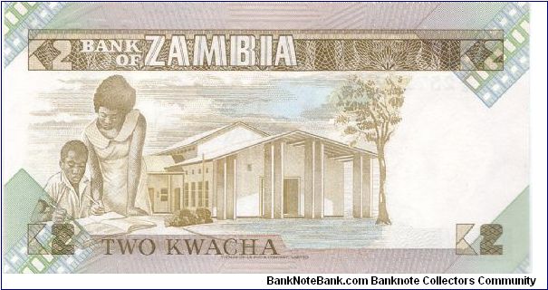 Banknote from Zambia year 1980