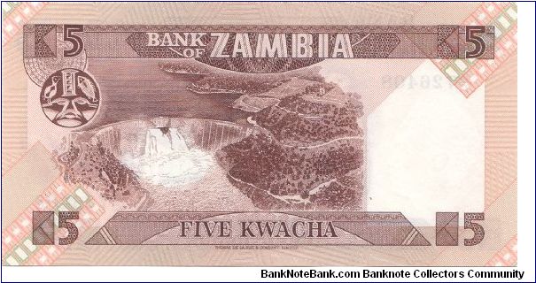 Banknote from Zambia year 1980