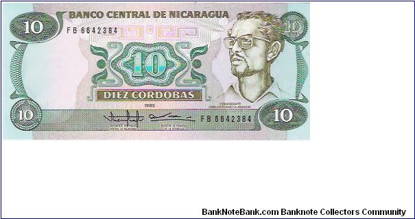 10 CORDOBAS

FB 6642384

P # 151 Banknote