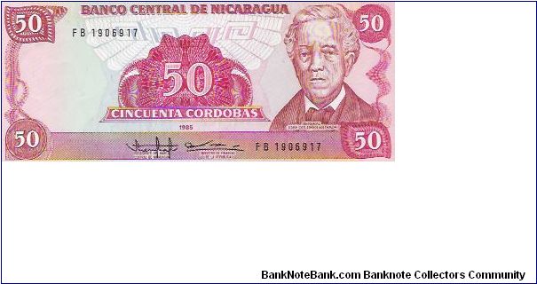50 CORDOBAS

FB 1906917

P # 153 Banknote