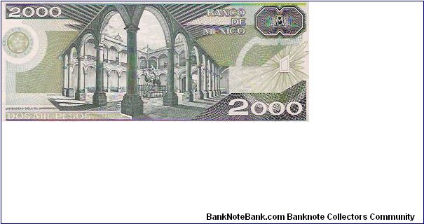 Banknote from Mexico year 1989