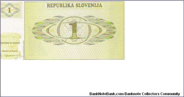 Banknote from Slovenia year 1990