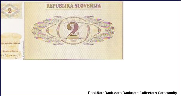 Banknote from Slovenia year 1990