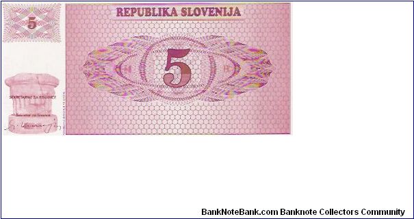 Banknote from Slovenia year 1990