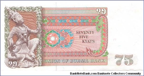 Banknote from Myanmar year 1985