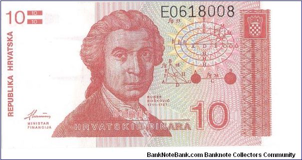 1991 REPUBLIKA HRVATSKA 10 DINARA


P18a Banknote