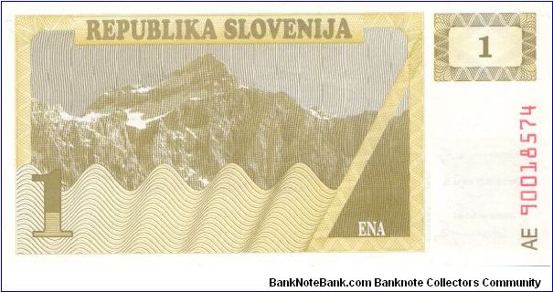 Banknote from Slovenia year 1990