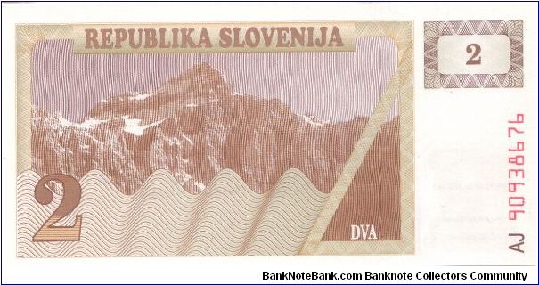 Banknote from Slovenia year 1990