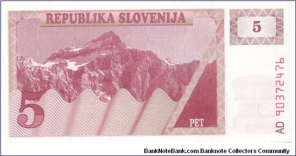 Banknote from Slovenia year 1990