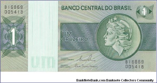 1970-72 BANCO CENTRALDO BRASIL 1 *UM* CRUZEIRO

P191 Banknote