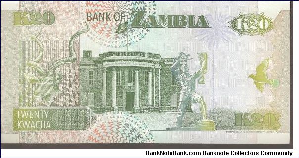 Banknote from Zambia year 1992