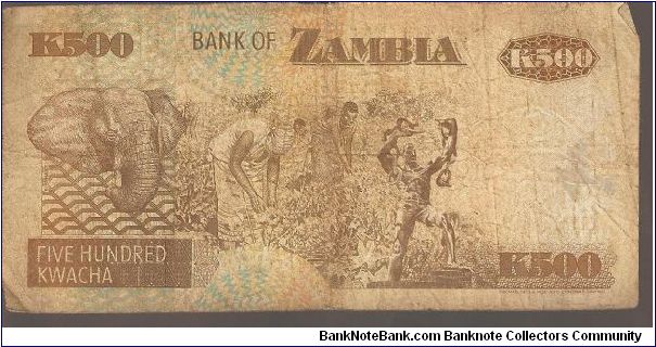Banknote from Zambia year 1992