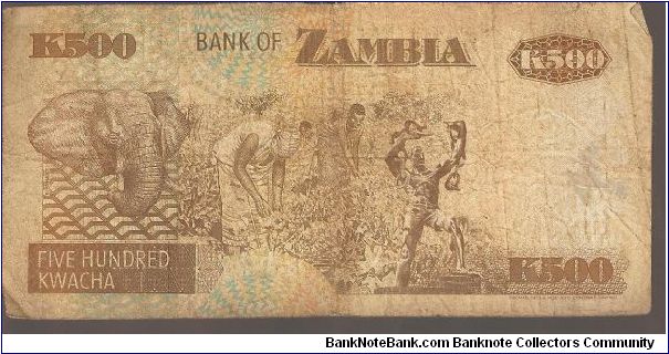 Banknote from Zambia year 1992