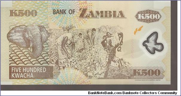 Banknote from Zambia year 2005