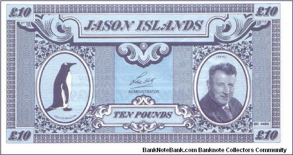 1979 JASON ISLANDS 10 POUNDS

*NOTES VALID ONLY TILL DECEMBER 31, 1979* Banknote