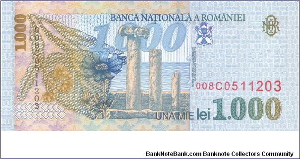 Banknote from Romania year 1998