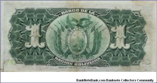 Banknote from Bolivia year 1911