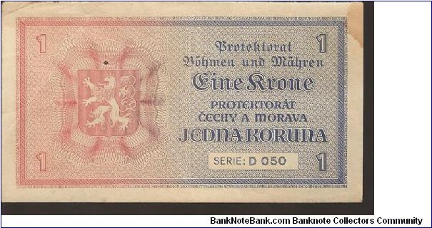 Banknote from Czech Republic year 1939