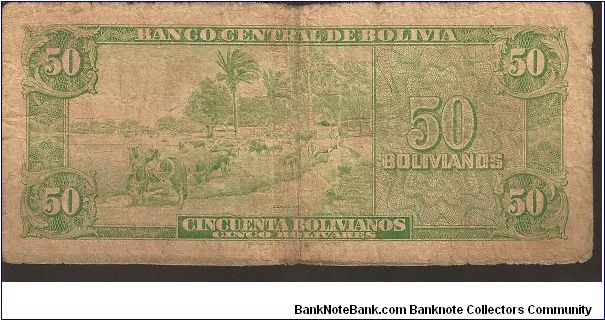 Banknote from Bolivia year 1945