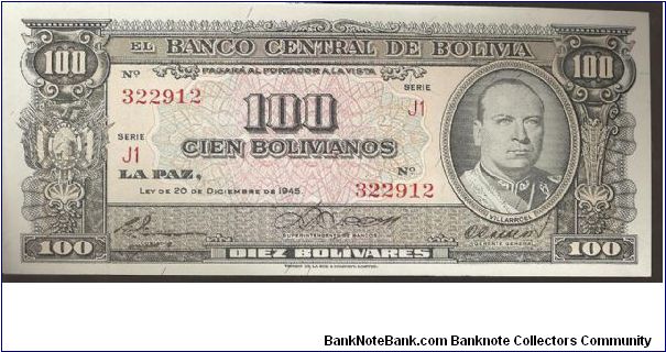 P147
100 Bolivianos Banknote