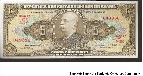 P158
5 Cruzeiros Banknote