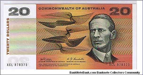 COMMONWEALTH OF AUSTRALIA-
 $20 Banknote