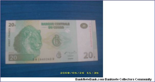 20 FRANCS 2003 , UNC Banknote