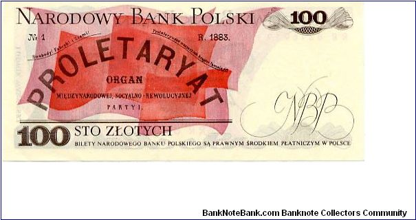 Banknote from Poland year 1986