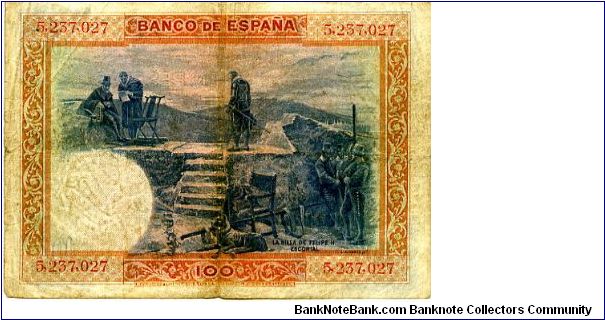 Banknote from Spain year 1925