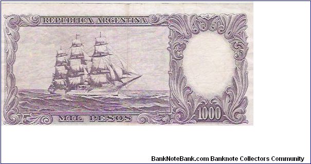 Banknote from Argentina year 1965