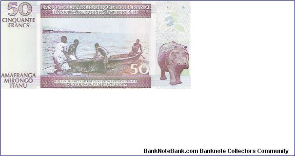 Banknote from Burundi year 2006