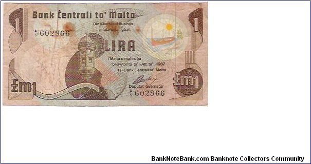 1 LIRA

A/5  602866

P # 34 Banknote
