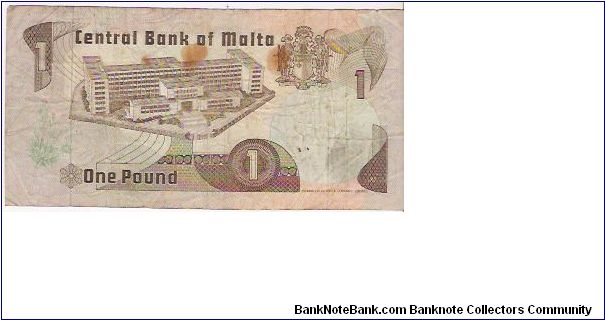 Banknote from Malta year 1979