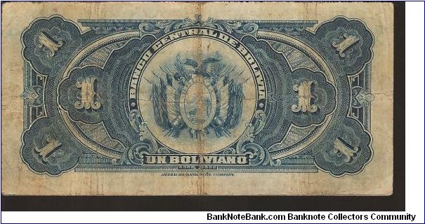 Banknote from Bolivia year 1928