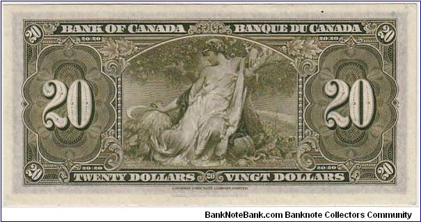 Banknote from Canada year 1937