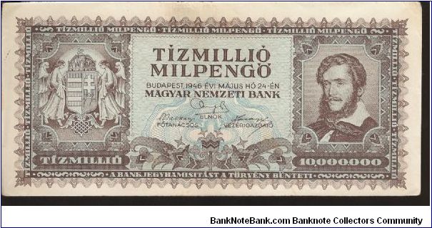 P129, 130
10 Million Pengo Banknote