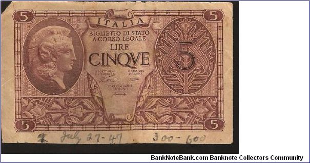 P31
5 Lira Banknote