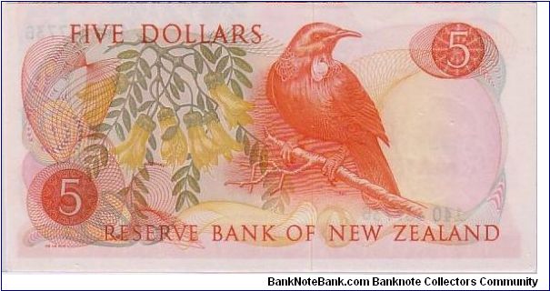 Banknote from New Zealand year 1972