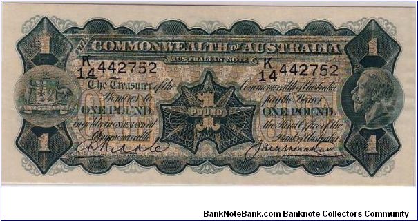 COMMONWEALTH OF AUSTRALIA-
10/- Banknote