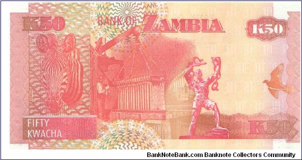 Banknote from Zambia year 2006