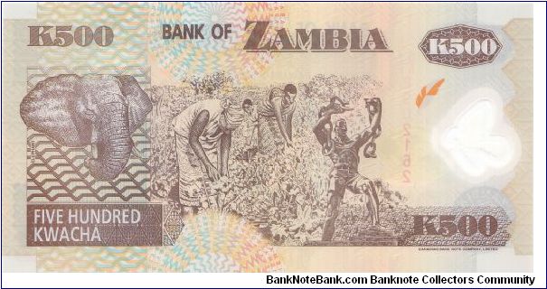 Banknote from Zambia year 2006