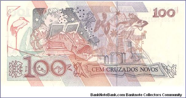 Banknote from Brazil year 1989