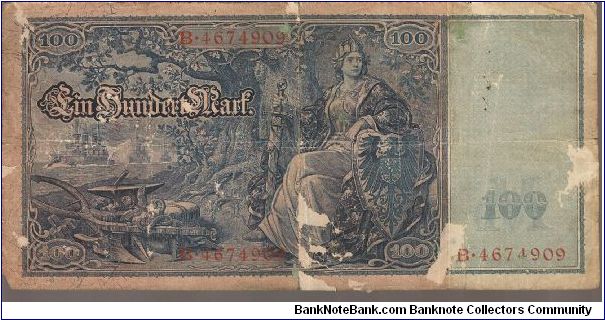 Banknote from Germany year 1909