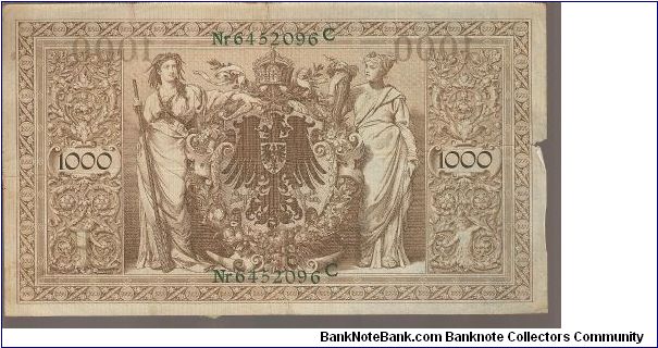 Banknote from Germany year 1910