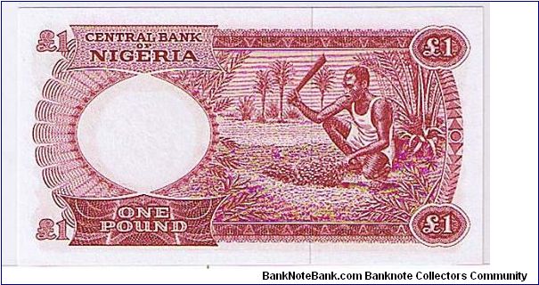 Banknote from Nigeria year 1967