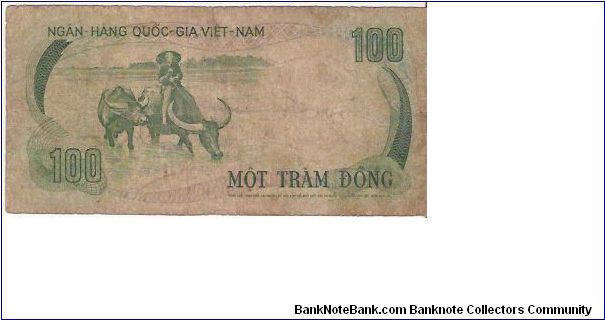 Banknote from Vietnam year 1972