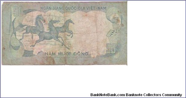 Banknote from Vietnam year 1972