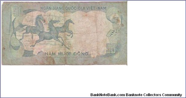 Banknote from Vietnam year 1972